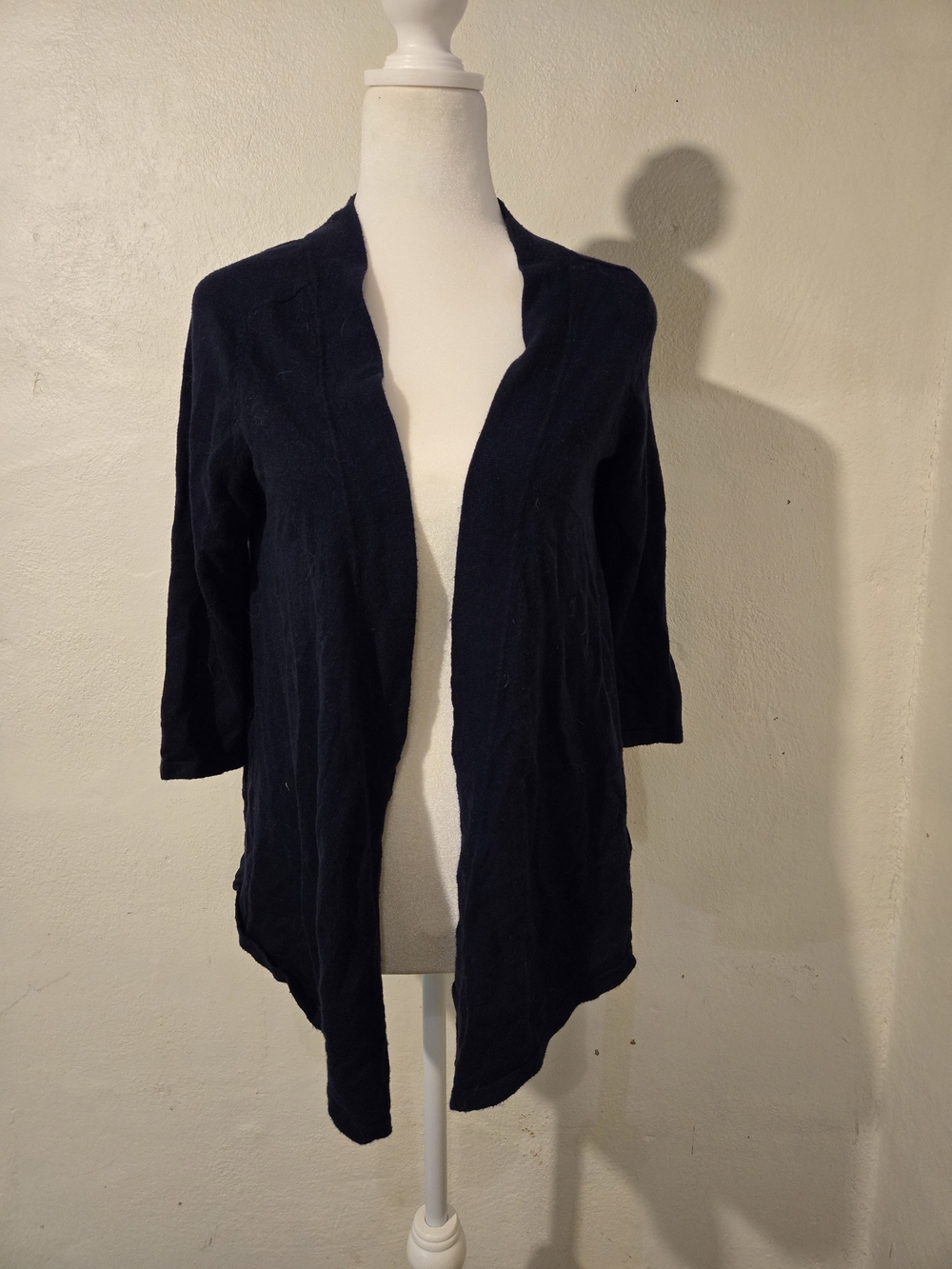 New York & Company Open-Front Navy Cardigan